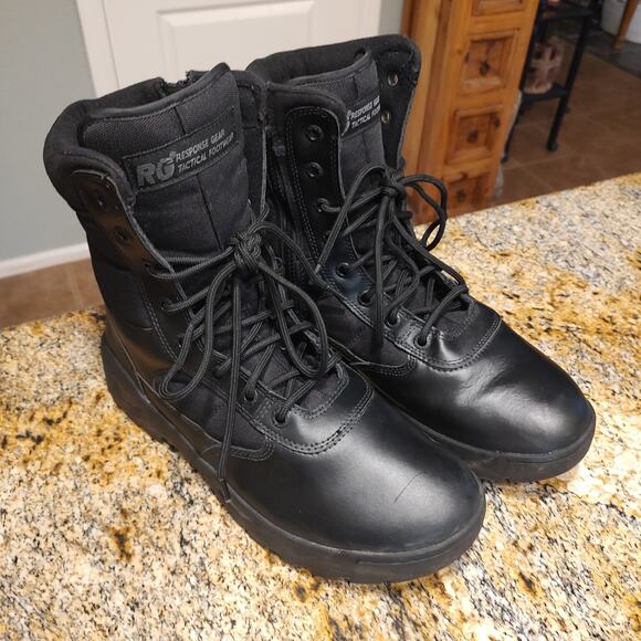 Response Gear Tactical Footwear Black Boots Size 13 USA Model 1077 - Picture 3 of 12